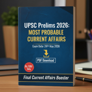 (Part 4) UPSC Prelims 2026: Most Probable Current Affairs PDF