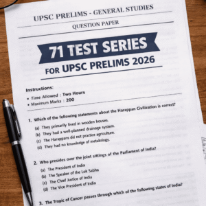 Test Series for UPSC Prelims 2026